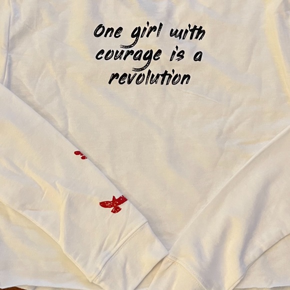 Girl Rising crop T-shirt in cotton/polyester and 100% girl - Picture 6 of 6